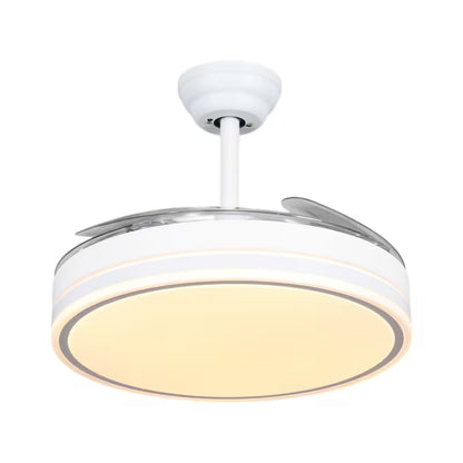 Ventilador de Techo LED 72W DC Silencioso con Mando, Aspas Retráctiles y 6 Velocidades