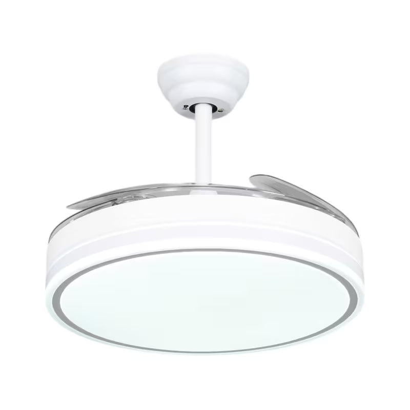 Ventilador de Techo LED 72W DC Silencioso con Mando, Aspas Retráctiles y 6 Velocidades