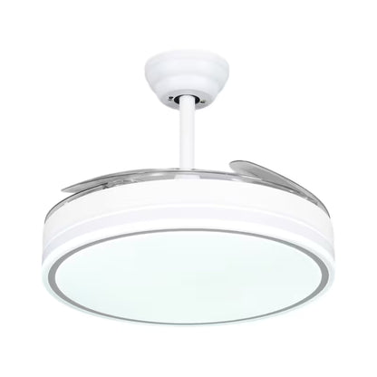 Ventilador de Techo LED 72W DC Silencioso con Mando, Aspas Retráctiles y 6 Velocidades