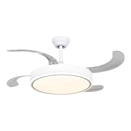 Ventilador de Techo LED 72W DC Silencioso con Mando, Aspas Retráctiles y 6 Velocidades