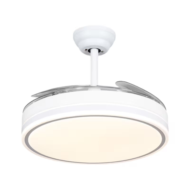 Ventilador de Techo LED 72W DC Silencioso con Mando, Aspas Retráctiles y 6 Velocidades