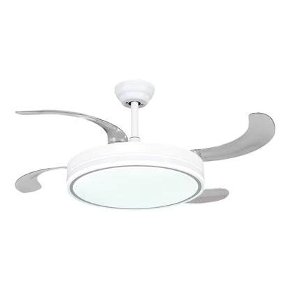 Ventilador de Techo LED 72W DC Silencioso con Mando, Aspas Retráctiles y 6 Velocidades